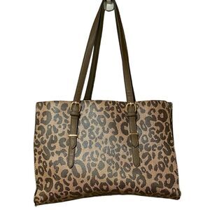 Leopard Print Shoulder Bag.